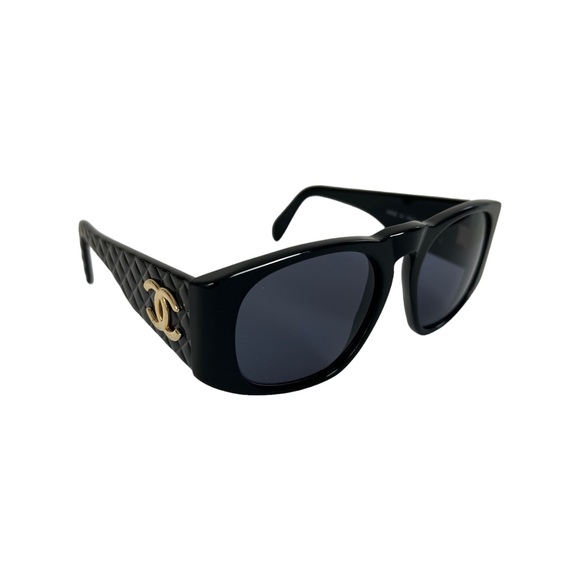 Chanel CC Logo Quilted Frame Sunglasses - Picture 1 of 8